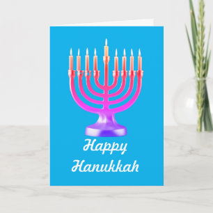 Hanukkah Card, 5" x 7" Folded Hanukkah Card