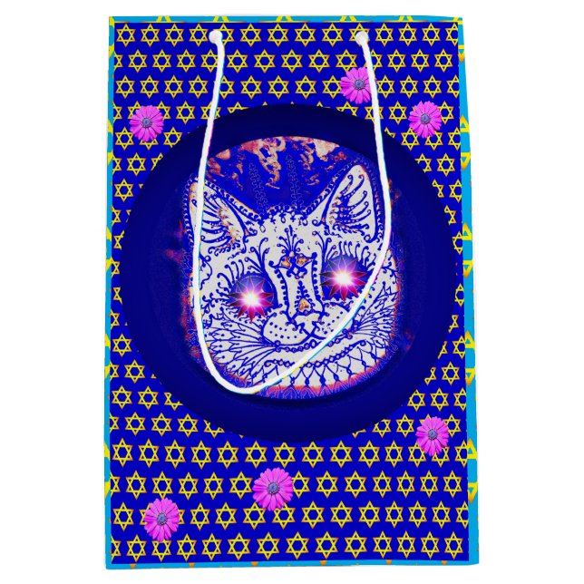 HANUKKAH CAT gift bag (Front)