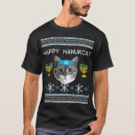 Hanukkah Cat Ugly  Tee Happy Hanukcat<br><div class="desc">Hanukkah Cat Ugly  Tee Happy Hanukcat</div>