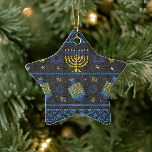 hanukkah ceramic tree decoration (Tree)