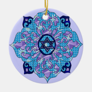 Hanukkah Ceramic Tree Decoration
