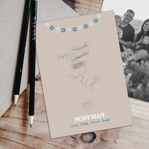 Hanukkah Channukah Photo Card