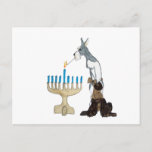 Hanukkah - Chanukah card<br><div class="desc">no really there skirts are kinda long and if they get to close to a candle they go .. FOOSSHHHH!!!!  then look like Chihuahuas . BUT EVEN SO!  THESE TWO ARE PRECARIOUSLY WISHING YOU A BLESSED AND HAPPY FESTIVAL OF THE LIGHTS .</div>