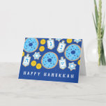 Hanukkah Chanukah Desserts Donuts Cookies Card<br><div class="desc">Copyright Cindy Bendel</div>