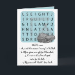 Hanukkah/Chanukah Funny Define This GELT Holiday Card<br><div class="desc">Funny Hanukkah/Chanukah greeting card, "Define GELT." Fresh, new design for this year's Chanukah celebration. Enjoy another humorous "Define This" greeting card. This fun "Dreidel" holiday card is just right for all of your friends and family this year. As always, design elements can be edited: moved, resized, rotated, etc. Background colors...</div>