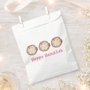 Hanukkah Chanukah Jewish Holidays Jelly Doughnut Favour Bags