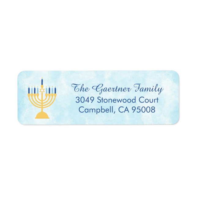 Hanukkah Chanukah Menorah (Front)