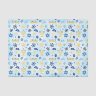 Hanukkah Chanukah Menorah Lights Stars Driedels Tissue Paper