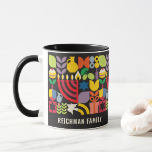 Hanukkah Chanukah Menorah Personalized Mug