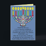 Hanukkah Chanukiah Funny Menorah Holiday Card<br><div class="desc">Hanukkah/Chanukah, Funny Hanukiah/Chanukiah Holiday Greeting Card. Enjoy my newest "define" greeting card. This humorous "Hanukiah" holiday card is just right for all of your friends and family this year. As always, design elements can be edited: moved, resized, rotated, etc. Background colors can be changed out. Personalize by deleting text and...</div>