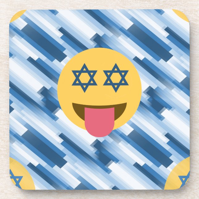 hanukkah chanukkah emoji coaster (Front)