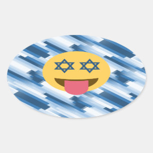 hanukkah chanukkah emoji oval sticker