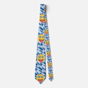 hanukkah chanukkah emoji tie