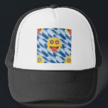 hanukkah chanukkah emoji trucker hat<br><div class="desc">chanukka, chanukkah, emoji, funny, hannukah, Hanukkah, hanukkah emoji, hanukkah happy face, happy face, hebrew, holidays, jew, jewish, judaism, star of david, yellow blue, passover, yom kippur, striped, stripes, blue white, pastel - "star of david""jewish emoji""hanukkah emoji""chanukkah emoji" emoji emoticon "happy face""jewish holidays" "star of david emoji""star of david happy face""rosh...</div>