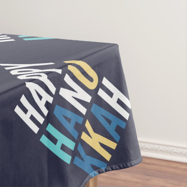 Hanukkah Characters Tablecloth (In Situ)