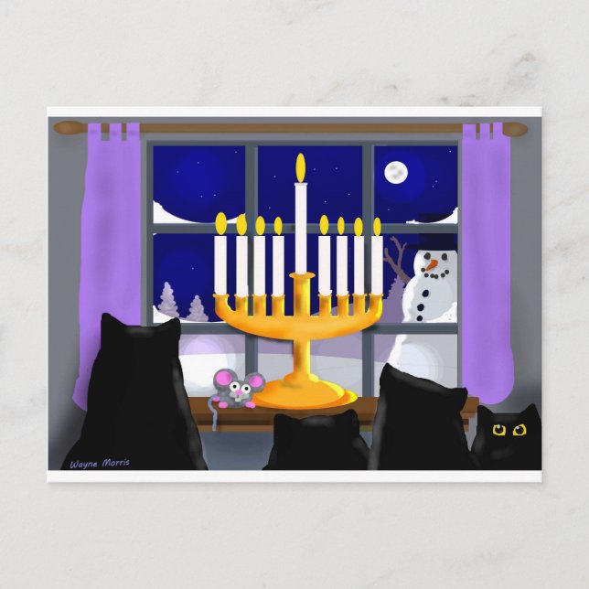 Hanukkah christmas card (Front)
