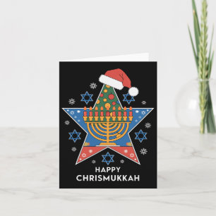 Hanukkah Christmas Hanukkah Chrismukkah Happy Chri Card