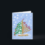 Hanukkah/Christmas Holiday Card<br><div class="desc">Printed from an original acrylic painting by BL. Most of the items in my shop are funny and humourous. Including silly, funny sayings to make you laugh-out-loud. One of kind and hilarious, they fit most occasions. My goal will be to produce a happy smile on your face. History has taught...</div>