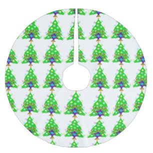 Hanukkah Christmas Interfaith Brushed Polyester Tree Skirt