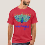 Hanukkah Christmas Peacock Menorah Chanukah Jewish T-Shirt<br><div class="desc">Hanukkah Christmas Peacock Menorah Chanukah Jewish Pyjamas .</div>
