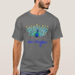 Hanukkah Christmas Peacock Menorah Chanukah Jewish T-Shirt<br><div class="desc">Hanukkah Christmas Peacock Menorah Chanukah Jewish Pajamas</div>