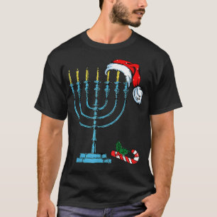 Hanukkah Christmas Santa Hat Family Chr T-Shirt