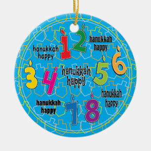 Hanukkah Circle Ornament