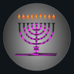 Hanukkah Classic Round Sticker<br><div class="desc">kool sticker</div>