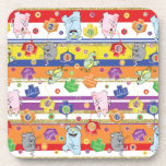 Hanukkah Coasters Mouse and Friends Party<br><div class="desc">"Mouse and Friends Party" Coasters Thanks for stopping and shopping by. Much appreciated. Happy Chanukah/Hanukkah! Style: Hard Plastic coasters with cork back - set of 6 Decorate your home with custom coasters! Made with high-gloss plastic and a non-skid cork backing, these coasters display your photos and designs with vivid and...</div>