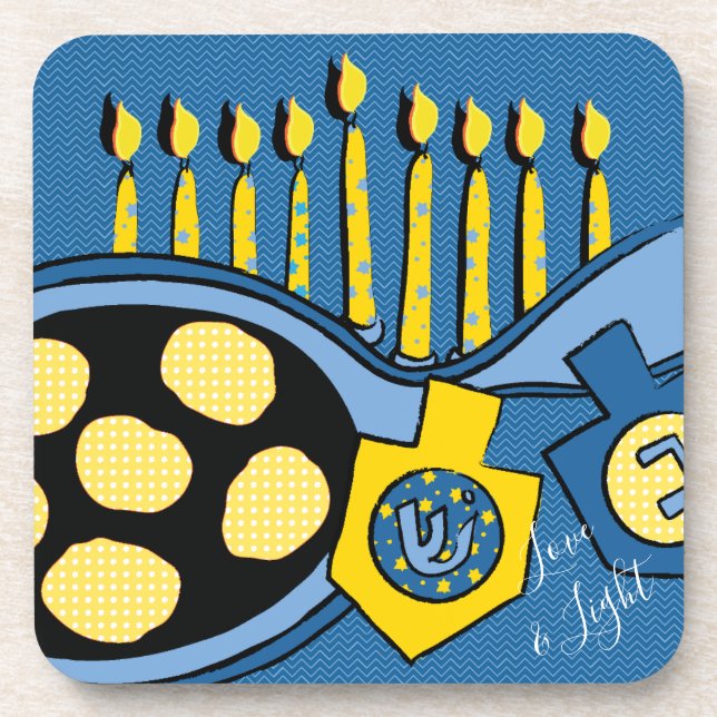 Hanukkah Coasters Potato Latkes (Front)