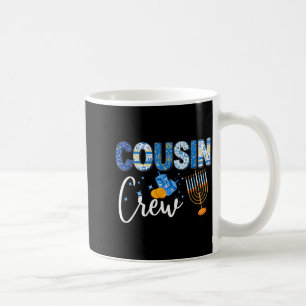 Hanukkah Cousin Crew Matching Family Christmas Paj Coffee Mug