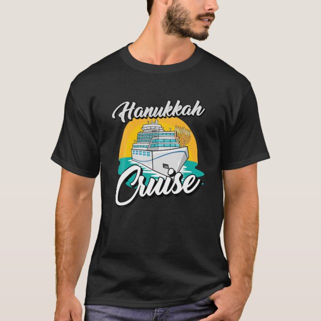 Hanukkah Cruise Cruising Boating Chanukah Jewish T-Shirt (Front)