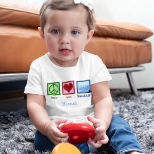 Hanukkah Cute Custom Blue Toddler T-Shirt