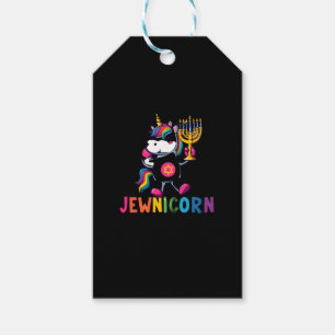 Hanukkah Dabbing Unicorn Jewnicorn Chanukah Jewish Gift Tags