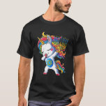 Hanukkah Dabbing Unicorn Jewnicorn Chanukah Jewish T-Shirt<br><div class="desc">Hanukkah Dabbing Unicorn Jewnicorn Chanukah Jewish Xmas.</div>