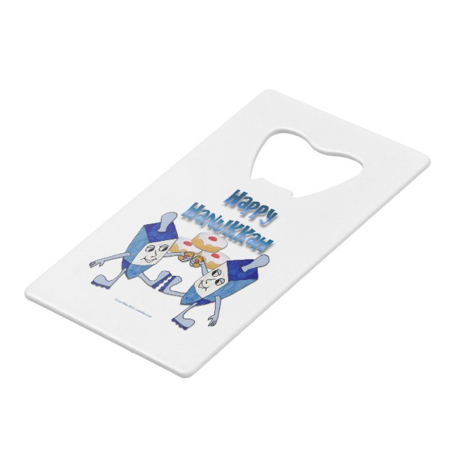 Hanukkah Dancing Dreidels and Jelly Doughnuts (Front Angled)