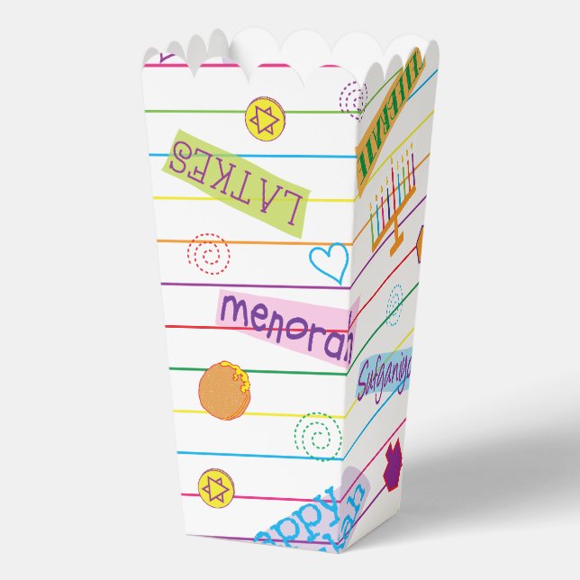 Hanukkah Design Party Favour Box (Front)
