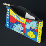 Hanukkah Dino Latker Eat Dreidel Game Accessory Accessory Pouch<br><div class="desc">Hanukkah with Dino the Latke Eater, Dreidel Game Pouch. All design elements can be edited. Change editable text using your favourite font style, colour, and size. Fill your pouch with dreidels, and playing treats. Game on!!! Happy Hanukkah! Bag Type: Print Cut Sew Small Accessory Pouch Our pouches come in two...</div>