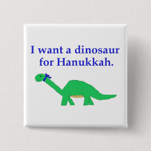 Hanukkah Dinosaur pin