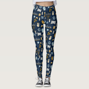 Hanukkah Doodles cute illustrated Leggings