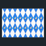Hanukkah Dreidel Argyle Pattern Wrapping Paper Sheet<br><div class="desc">Hanukkah Dreidel Argyle Pattern in Blue Silver and White is a festive Jewish holiday design featuring diamond shapes and dreidels on a white background. Perfect for those who love Hanukkah,  Chanukkah,  are Jewish,  practice Judaism,  love argyle patterns,  or enjoy the holidays.</div>