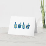 Hanukkah Dreidel Card<br><div class="desc">Deck the halls and the rest of your home in Hanukkah cheer with this design on your holiday projects.</div>