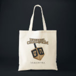 Hanukkah Dreidel Champion Personalised Gag Tote Bag<br><div class="desc">Celebrate Hanukkah with pride and humour while gathering with the whole family. This festival graphic design makes a perfect gift for the holidays. Whether for your neigbor, family, husband, uncle, or boyfriend</div>