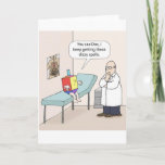 Hanukkah Dreidel Doctor Funny Greeting Card<br><div class="desc">winter christmas Santa snow Holiday season funny comedy joke hanukkah</div>