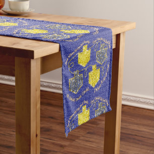 Hanukkah Dreidel Dreidel Dreidel 14 x 72 Short Table Runner
