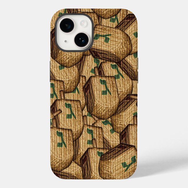 Hanukkah Dreidel Phone Case (Back)