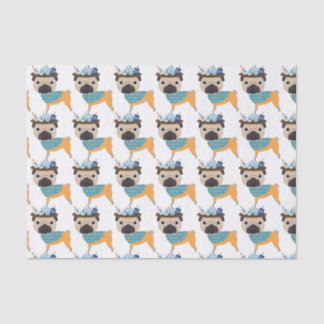 Hanukkah Dreidel Pug (customisable) Tissue Paper