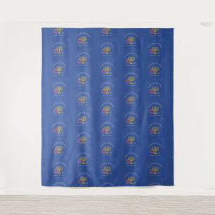 HANUKKAH Dreidel STAR OF DAVID Menorah Tapestry