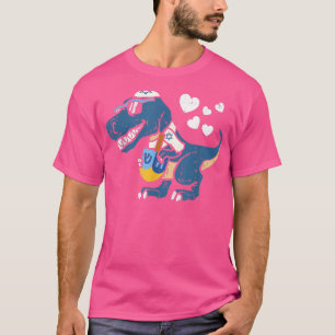 Hanukkah Dreidel TRe Dinosaur Funny Menora Pun Paj T-Shirt