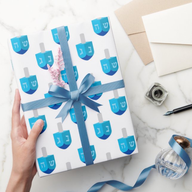 Hanukkah Dreidel  Wrapping Paper (Gifting)